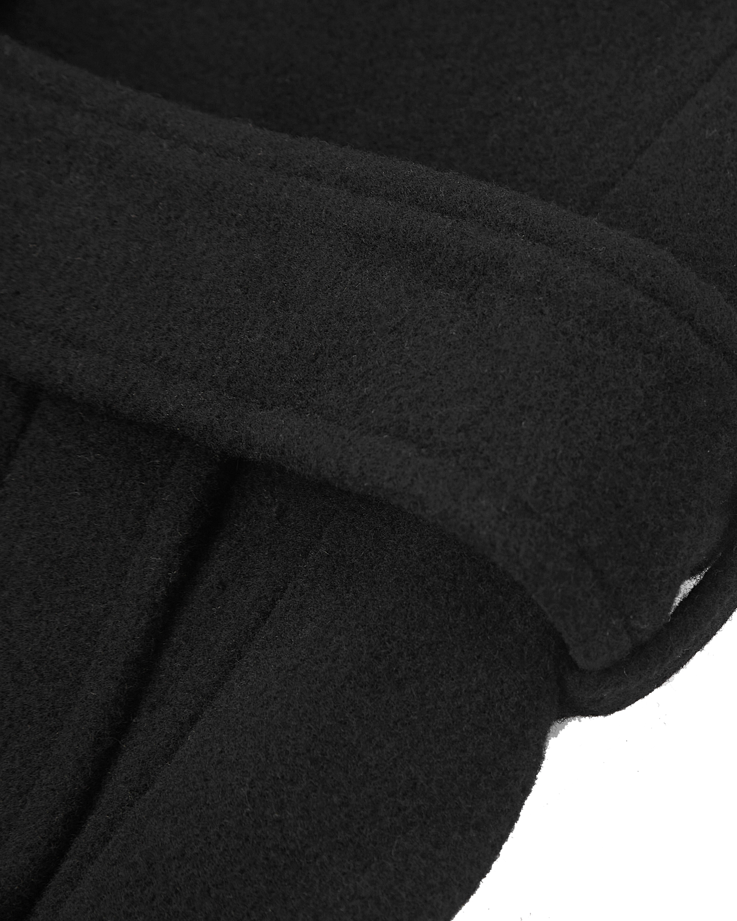Women's Black Wool Cashmere Long Overcoat