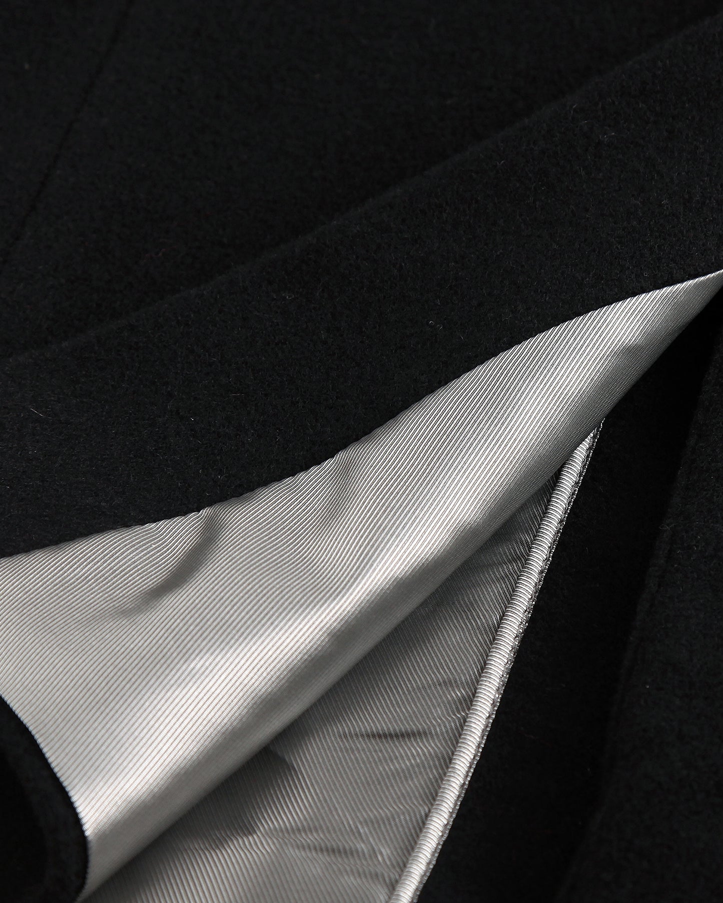 Black Double Breasted Wool Cashmere Overcoat - The Platinum Tailor