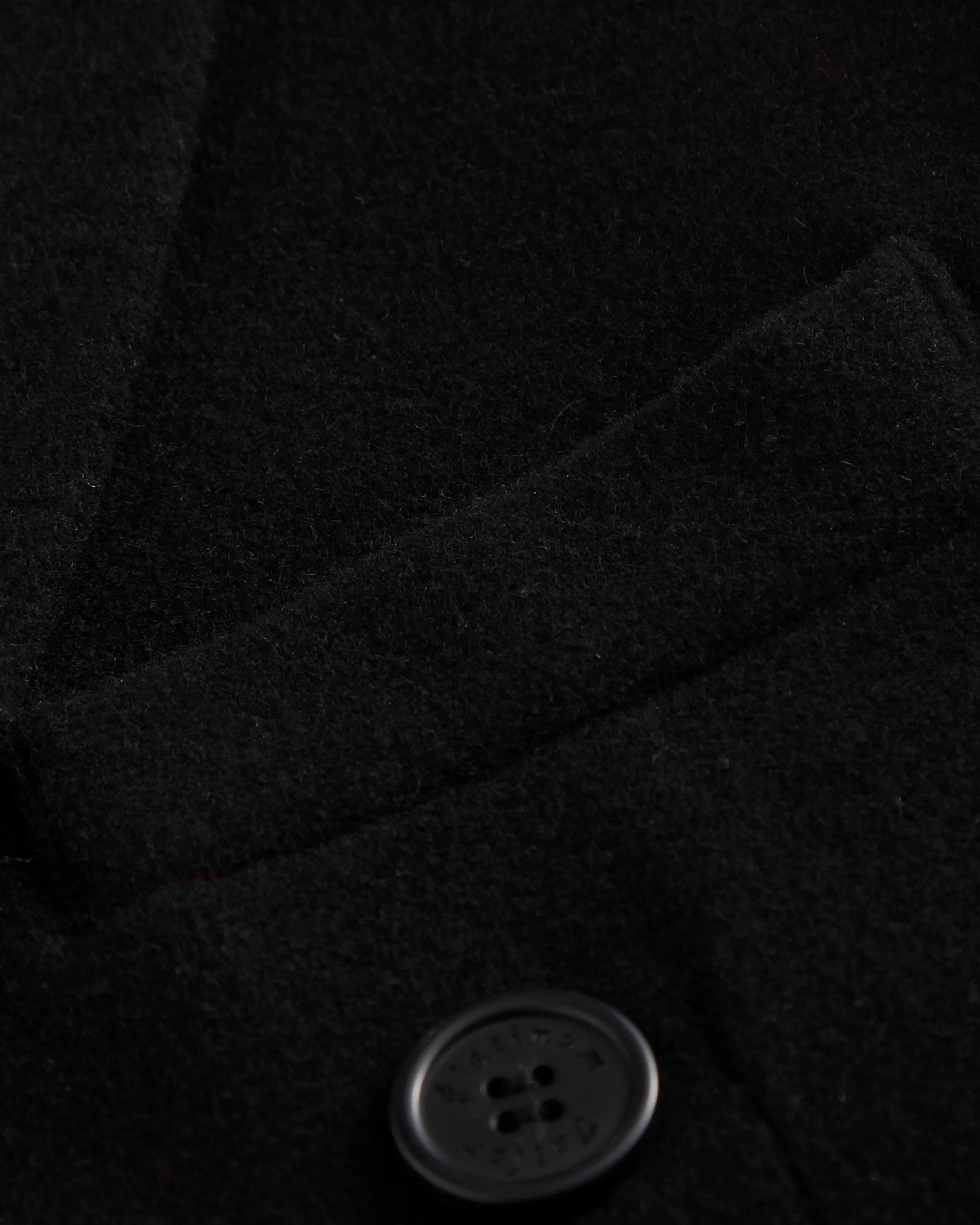 Black Double Breasted Wool Cashmere Overcoat - The Platinum Tailor