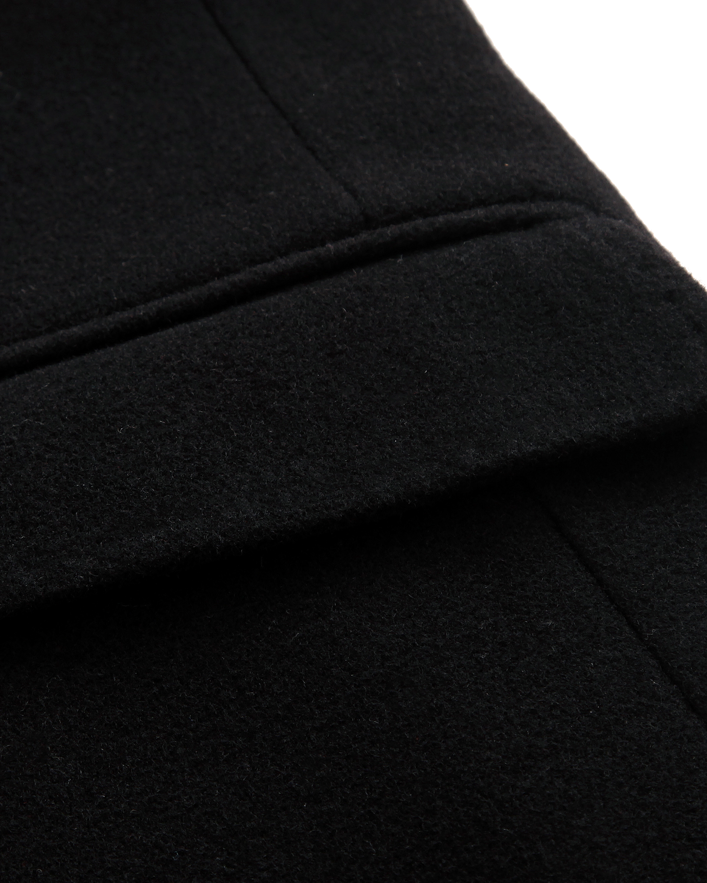 Black Double Breasted Wool Cashmere Overcoat - The Platinum Tailor