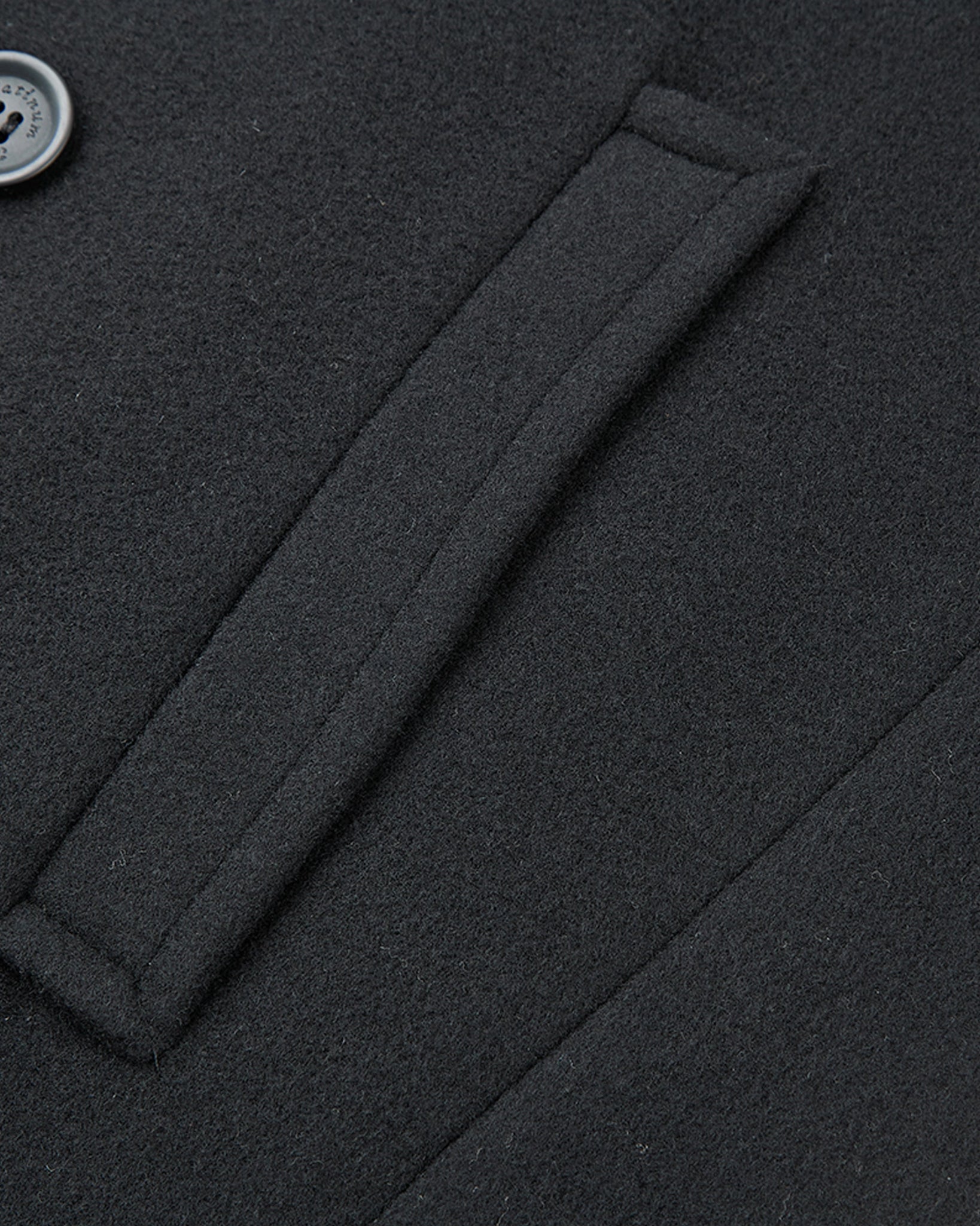 Black Double Breasted Wool Cashmere Long Overcoat - The Platinum Tailor