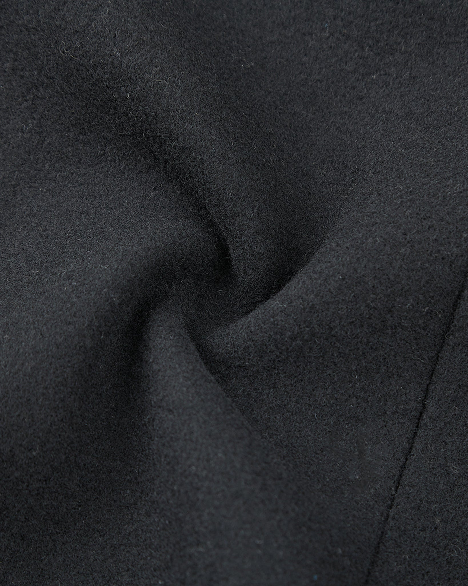 Black Double Breasted Wool Cashmere Long Overcoat - The Platinum Tailor