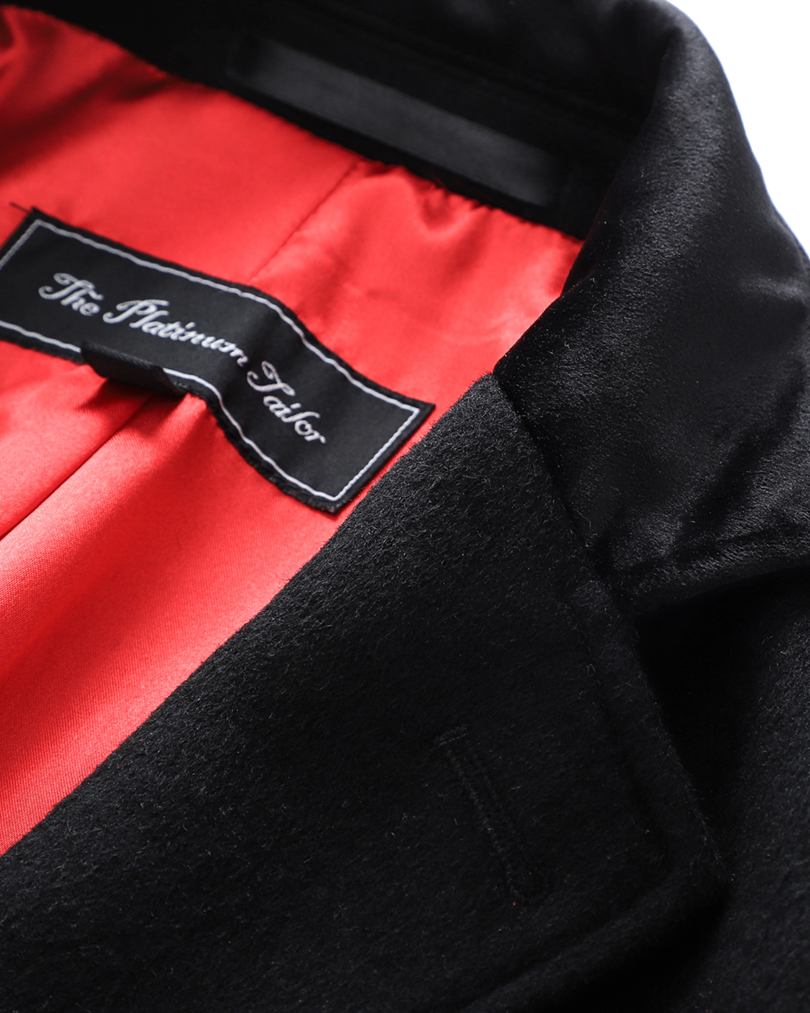 Black Wool Cashmere Covert Overcoat - The Platinum Tailor