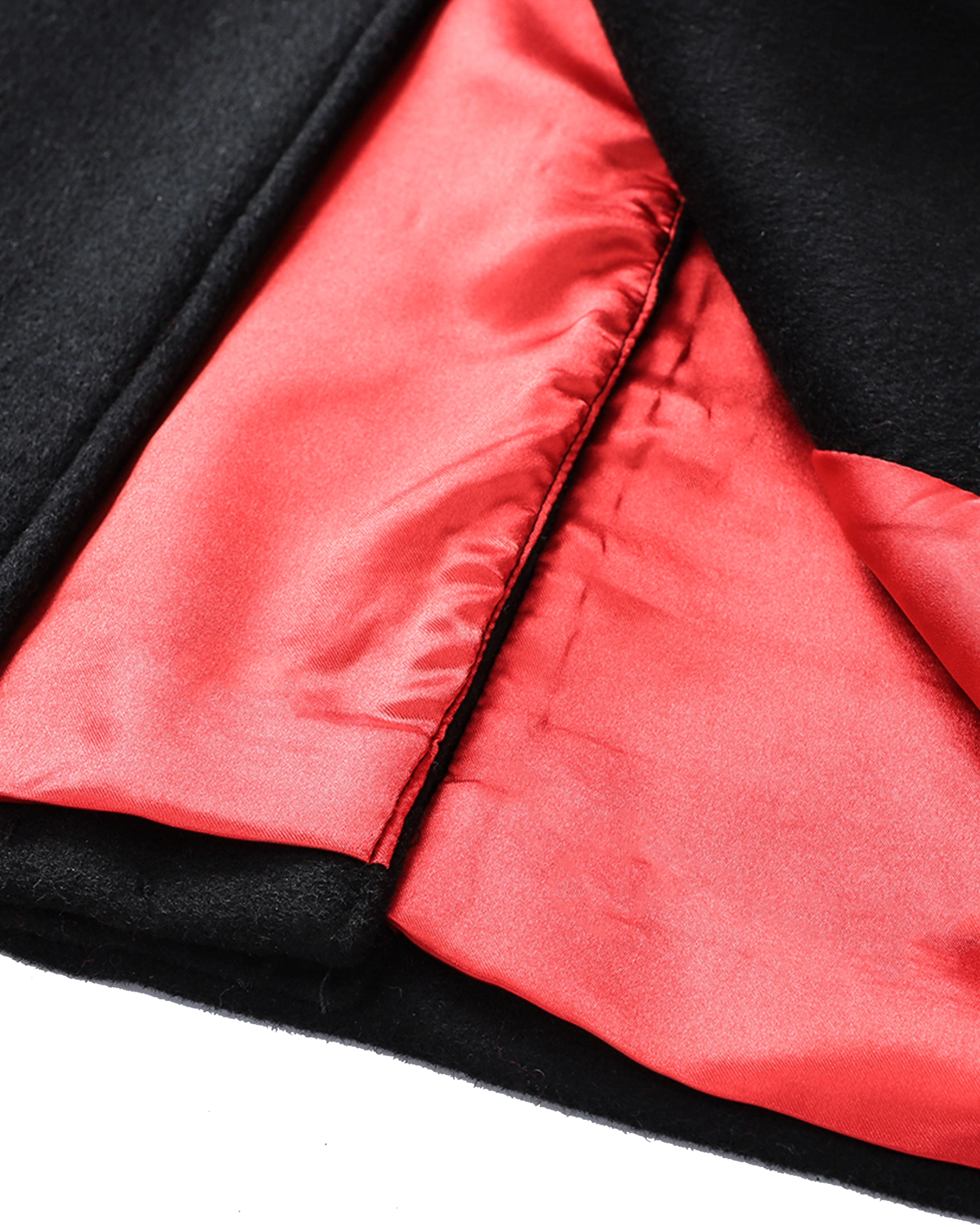 Black Wool Cashmere Covert Overcoat - The Platinum Tailor