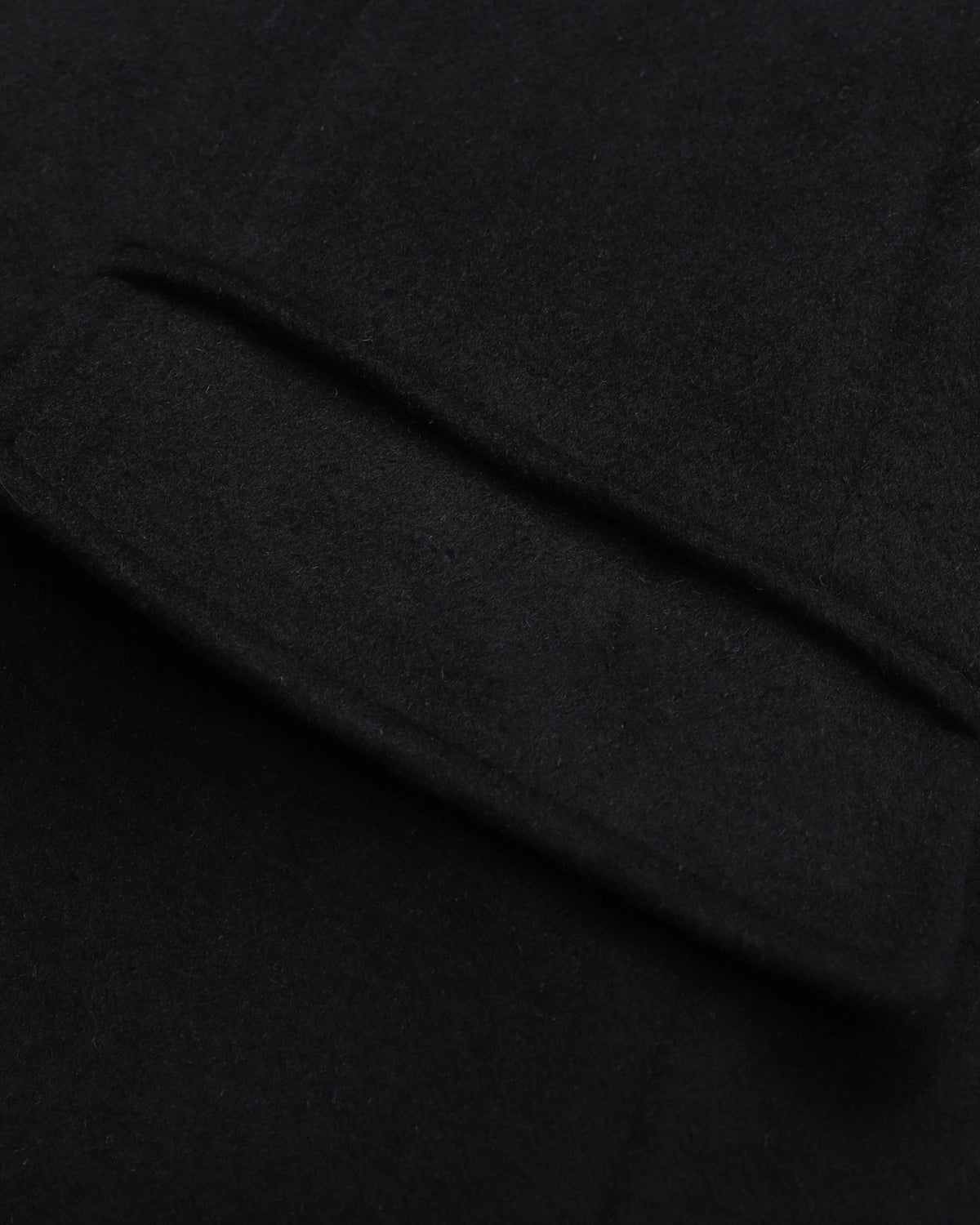 Black Wool Cashmere Covert Overcoat With Black Lining - The Platinum Tailor