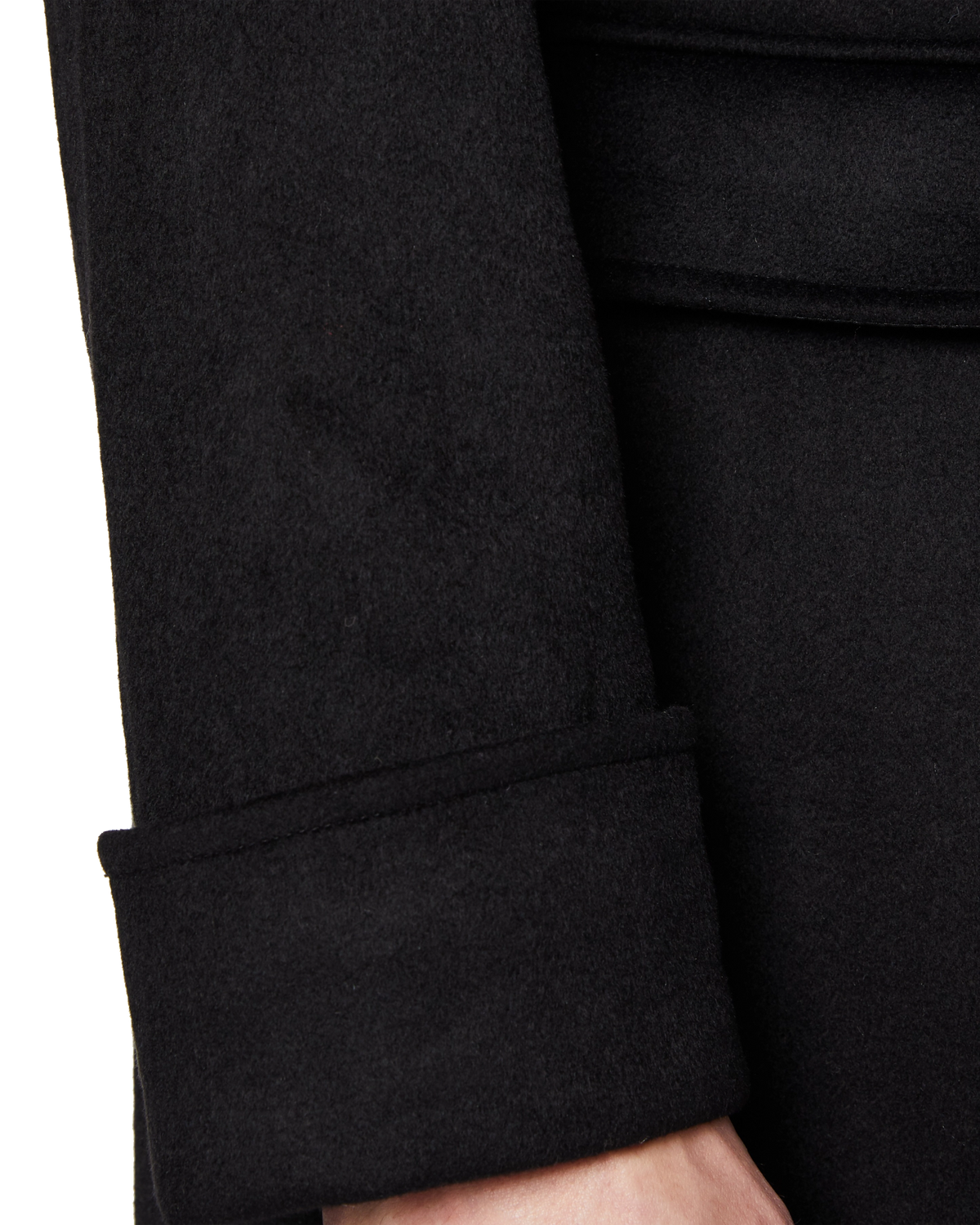 Black Wool Cashmere Greatcoat - The Platinum Tailor
