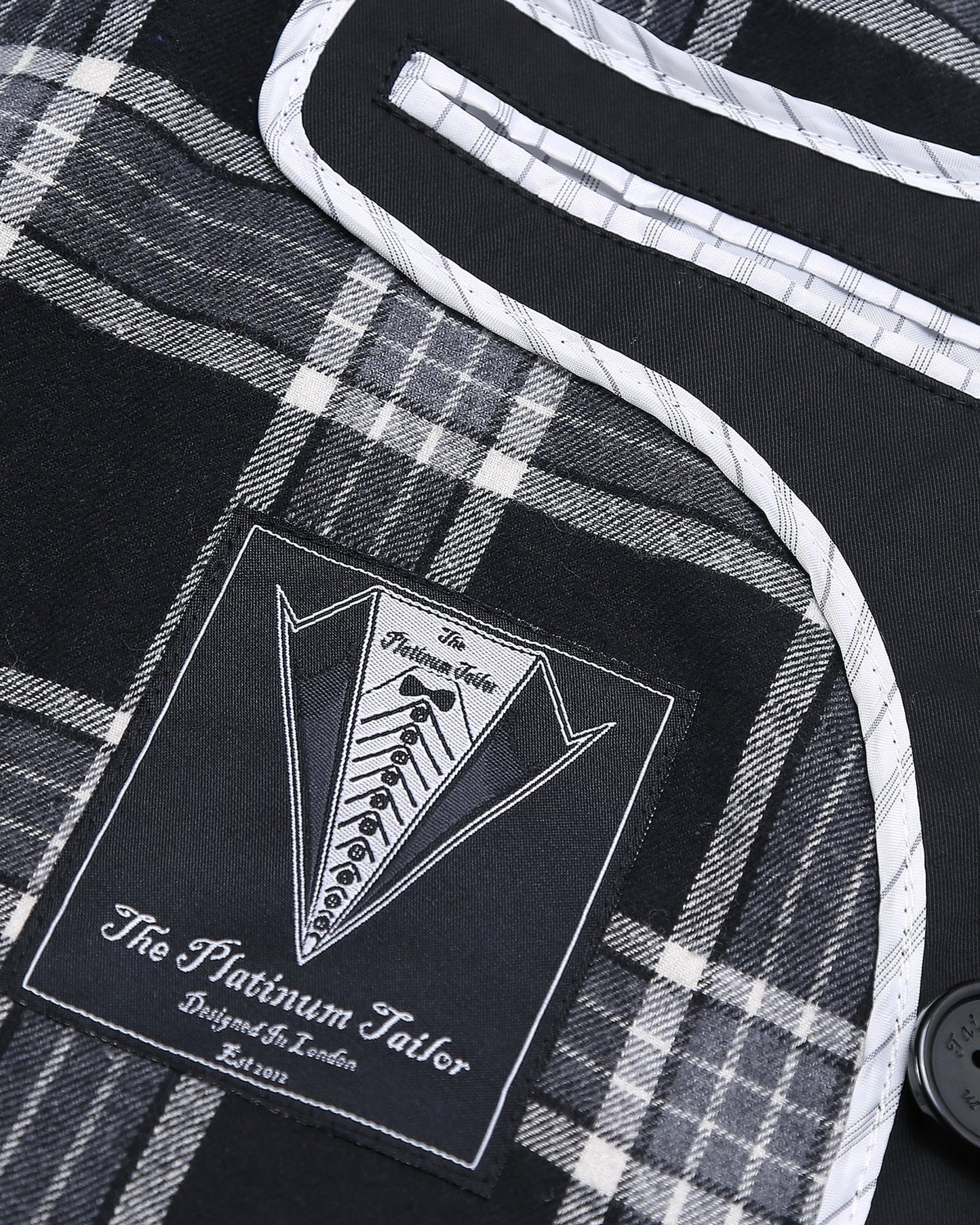 Traditional Black Double Breasted Trench Coat - The Platinum Tailor