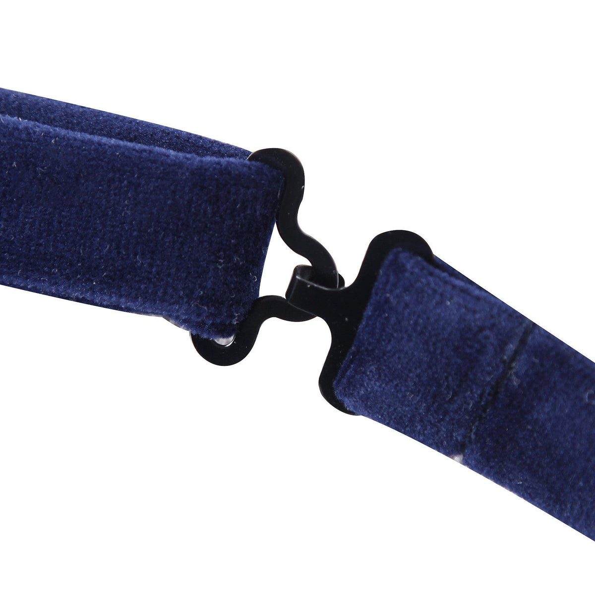 Mens Navy Blue Formal Velvet Bow Tie Pre Tied - The Platinum Tailor