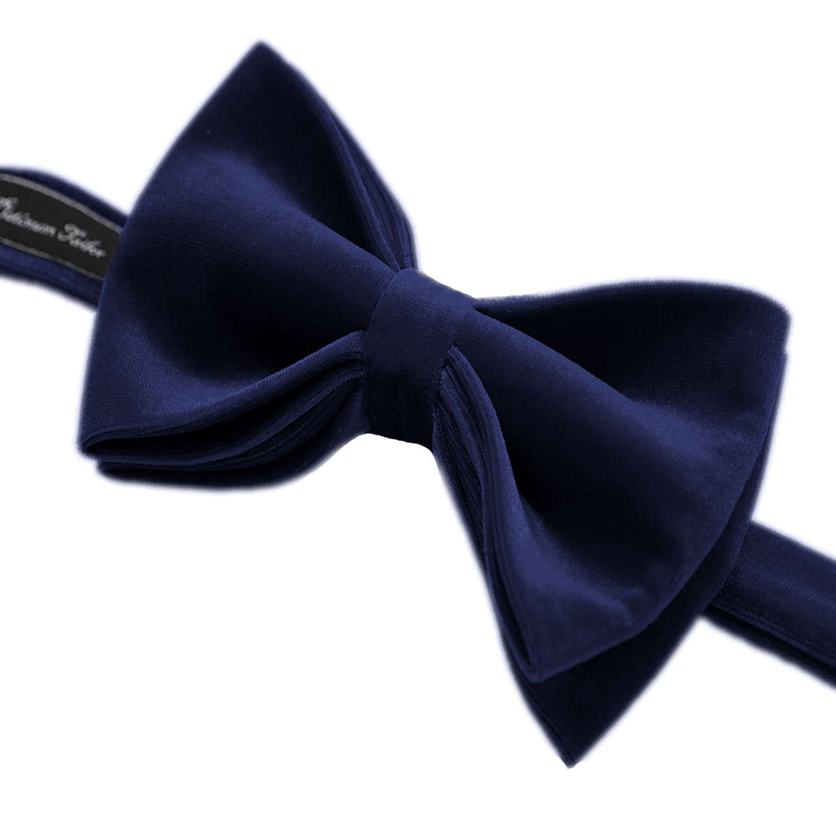 Mens Navy Blue Formal Velvet Bow Tie Pre Tied - The Platinum Tailor