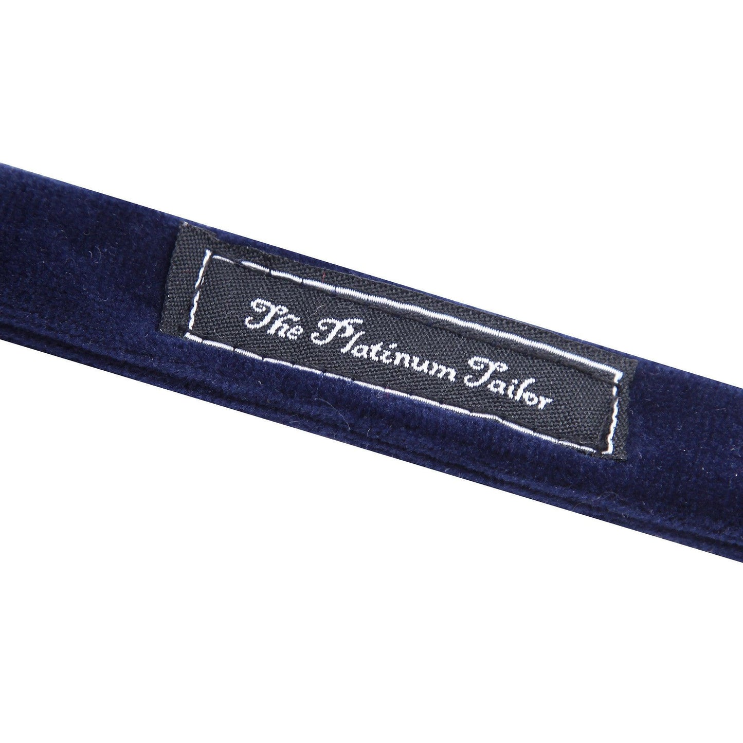 Mens Navy Blue Formal Velvet Bow Tie Pre Tied - The Platinum Tailor