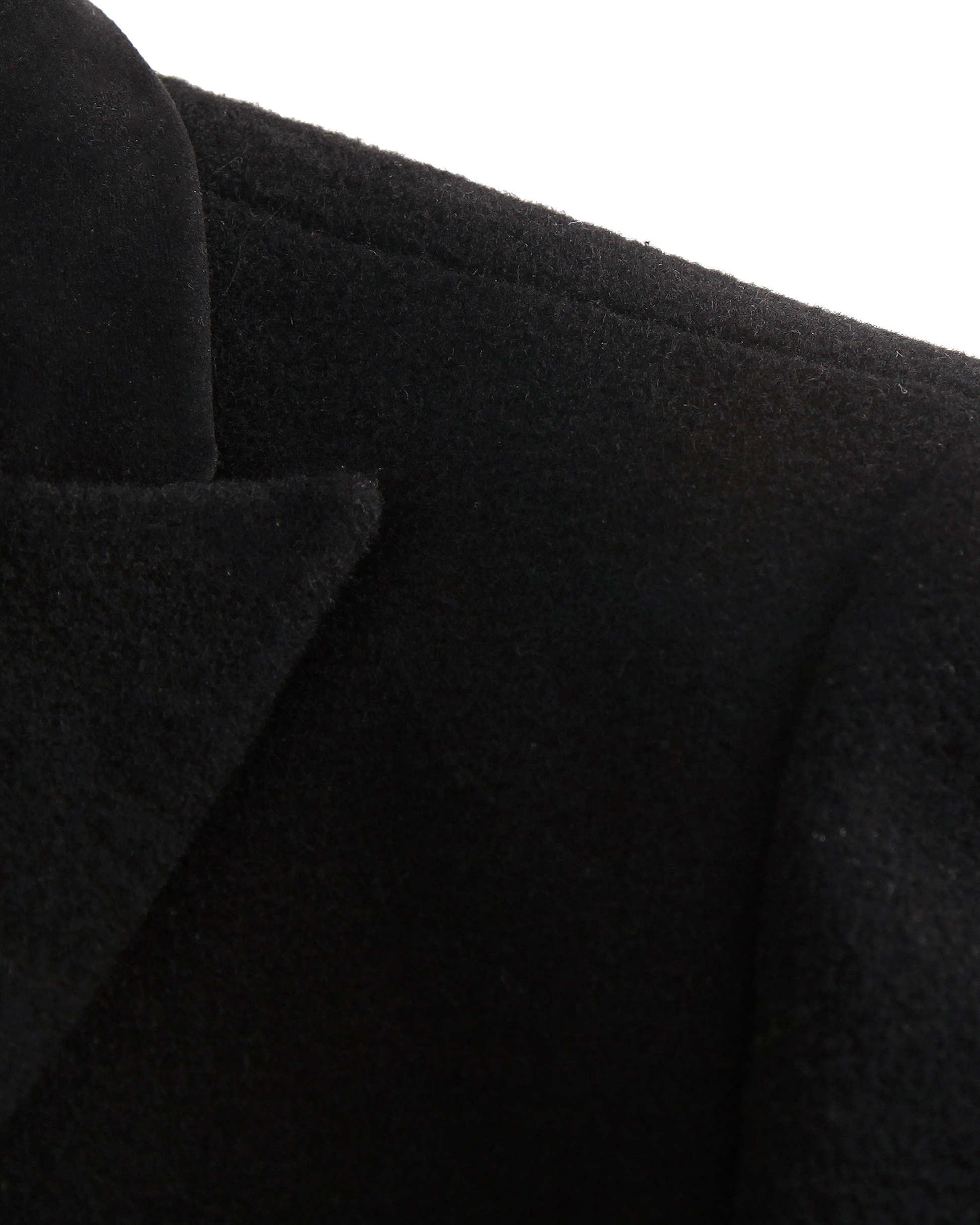 Black Double Breasted Wool Cashmere Overcoat - The Platinum Tailor