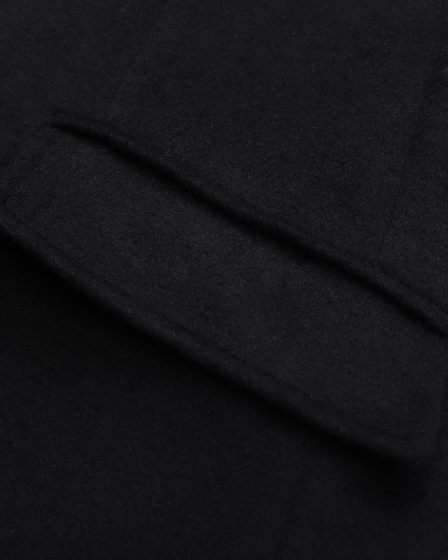 Mens Black Wool Cashmere Long Overcoat Covert Velvet Collar – The ...