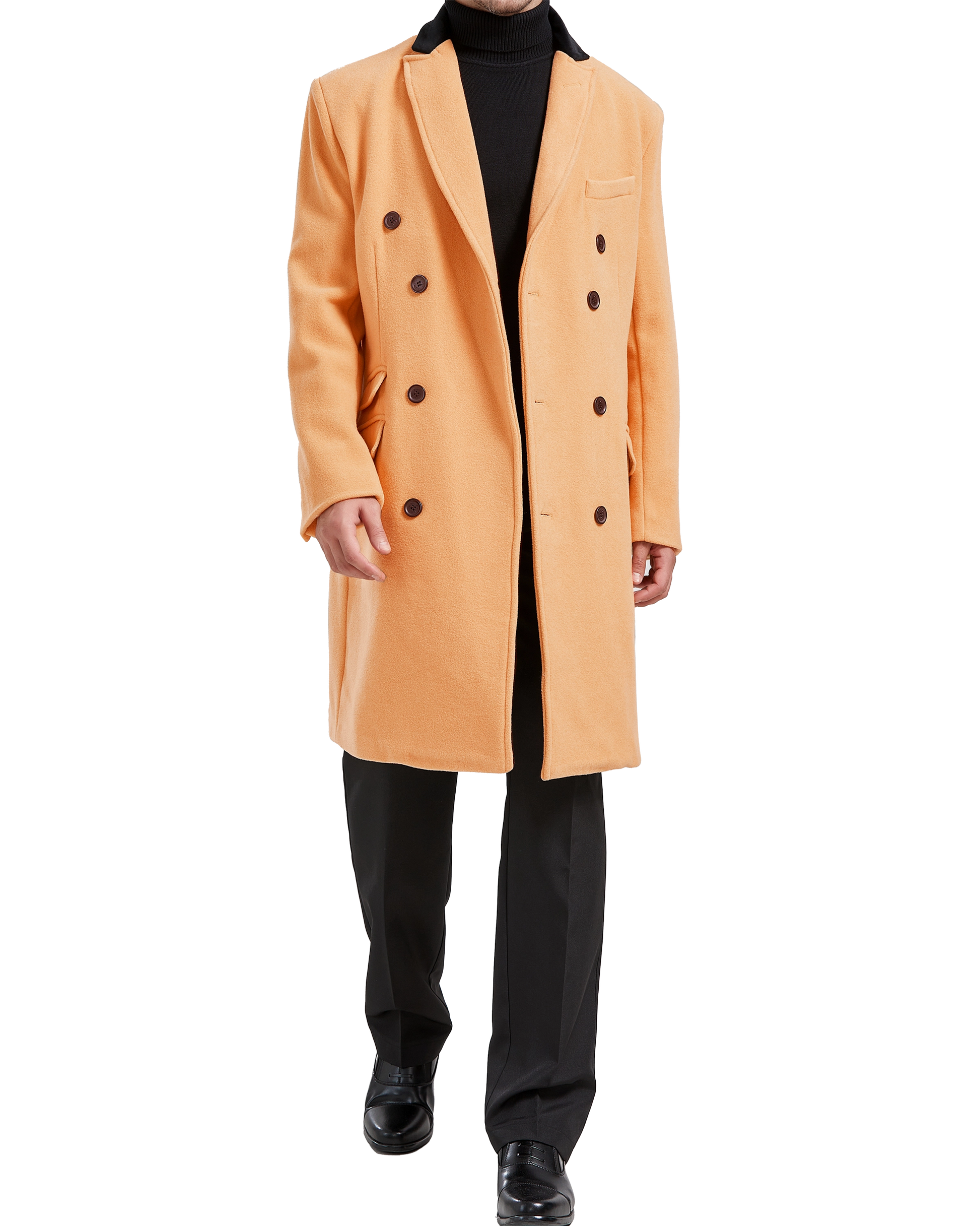 Mens camel colored sales peacoat
