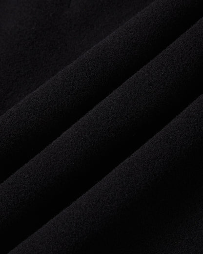 Women's Black Wool Cashmere Covert Overcoat - Black Lining