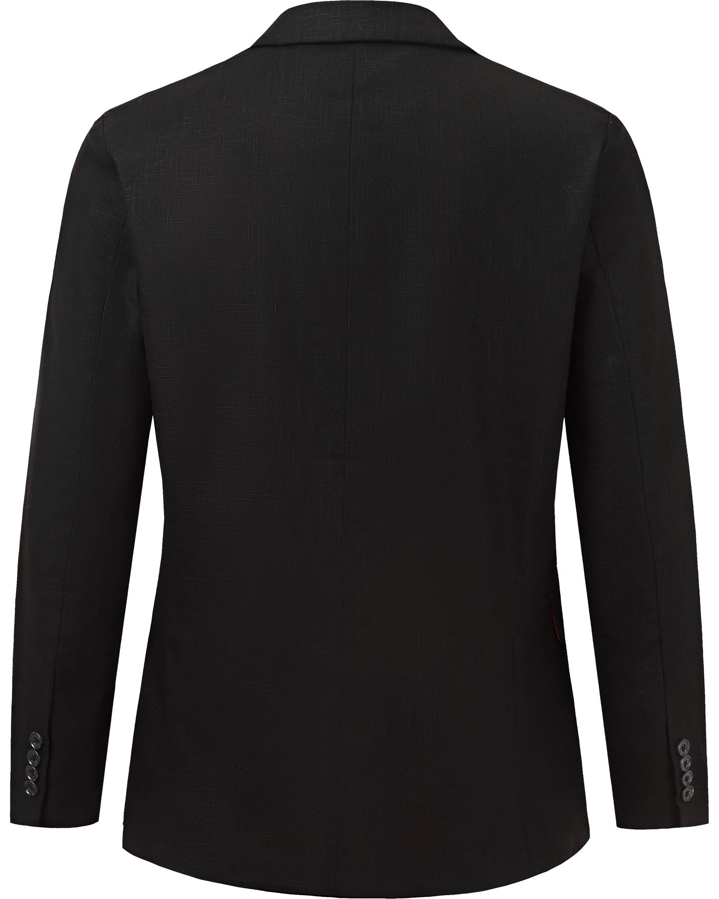 Men's Black Linen Double Breasted Blazer