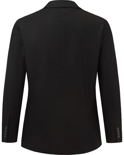 Men's Black Linen Double Breasted Blazer