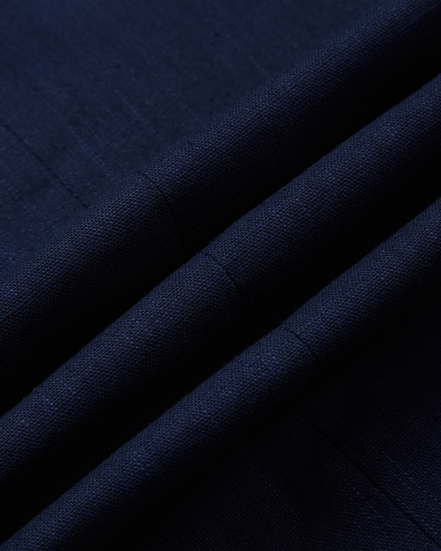 Men's Navy Linen Single Breasted Blazer