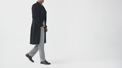 Black Wool Cashmere Greatcoat