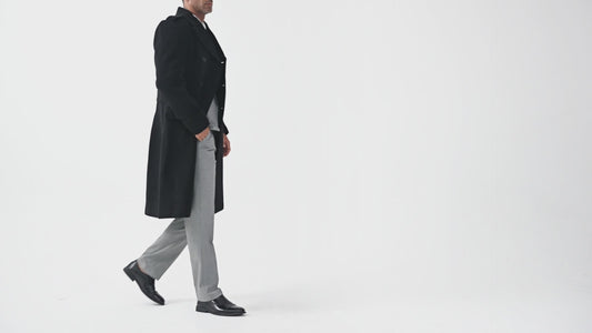 Black Wool Cashmere Greatcoat