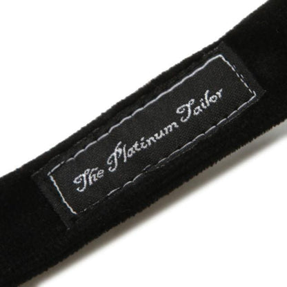 Mens Black Formal Velvet Bow Tie Pre Tied - The Platinum Tailor