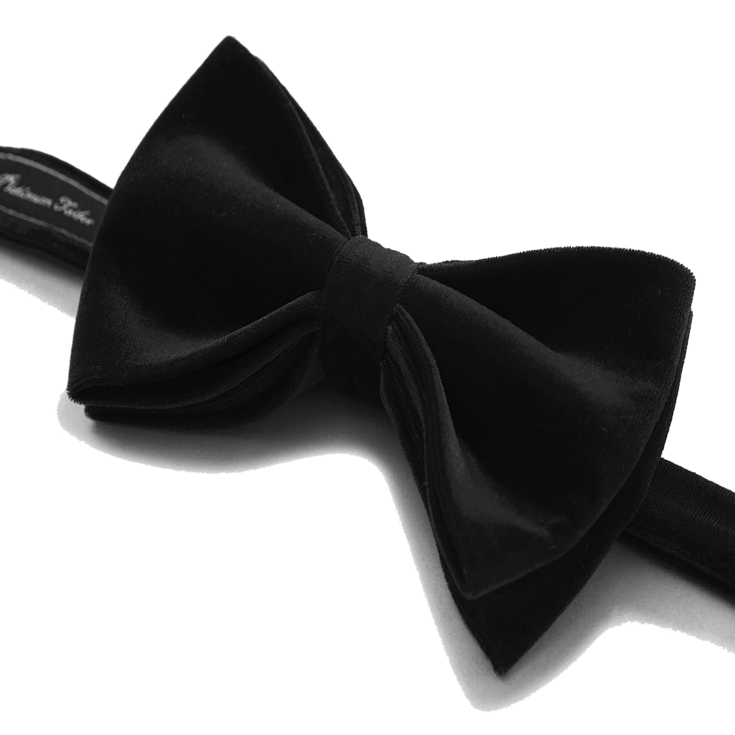 Mens Black Formal Velvet Bow Tie Pre Tied - The Platinum Tailor